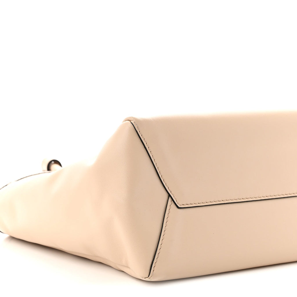 Soft Calf Softy Small Ivy Tote Bag  Travertine Stone