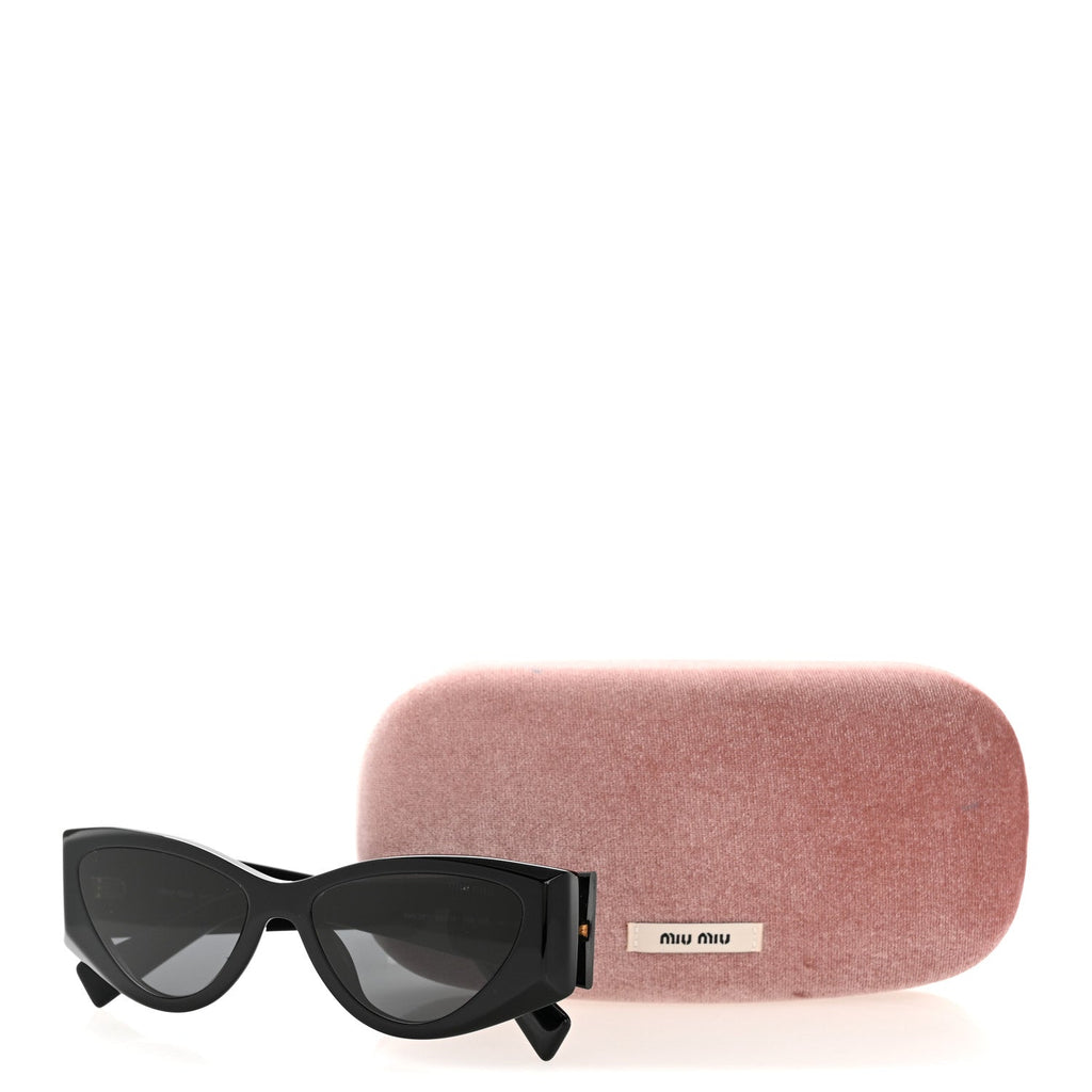 Acetate Cat Eye Sunglasses SMU 06Y Black Ardesia