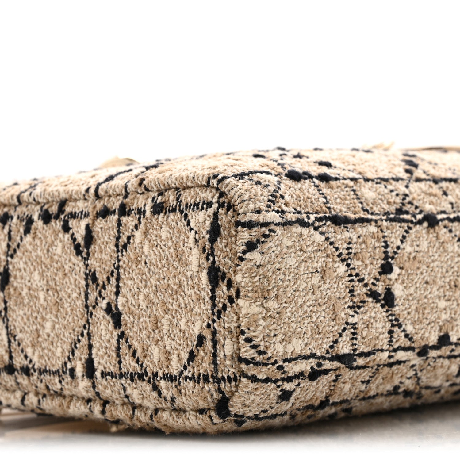 Tweed Cannage Medium Lady D-Joy Natural Black