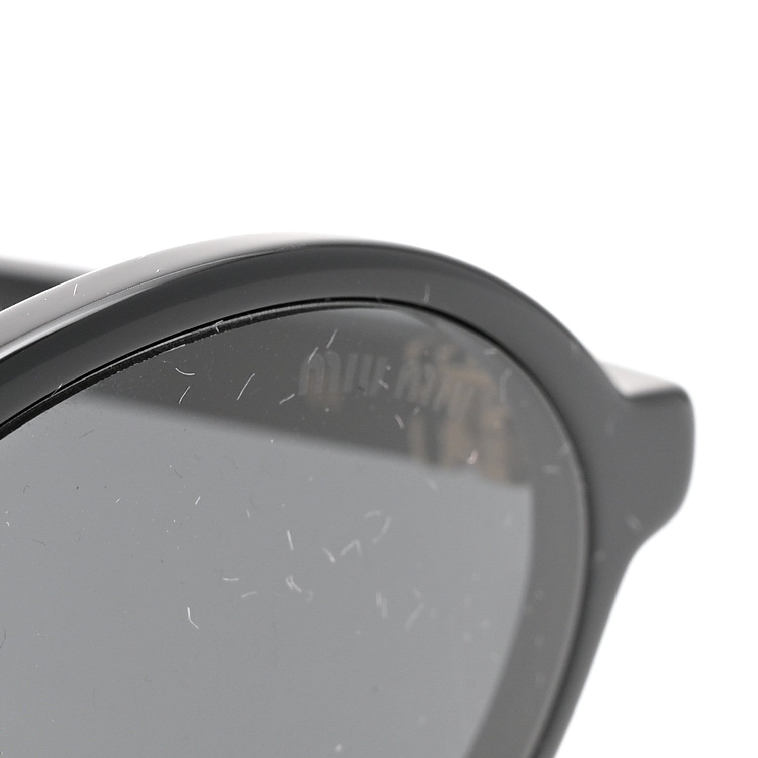 Acetate Oval Regard Sunglasses SMU04Z Black