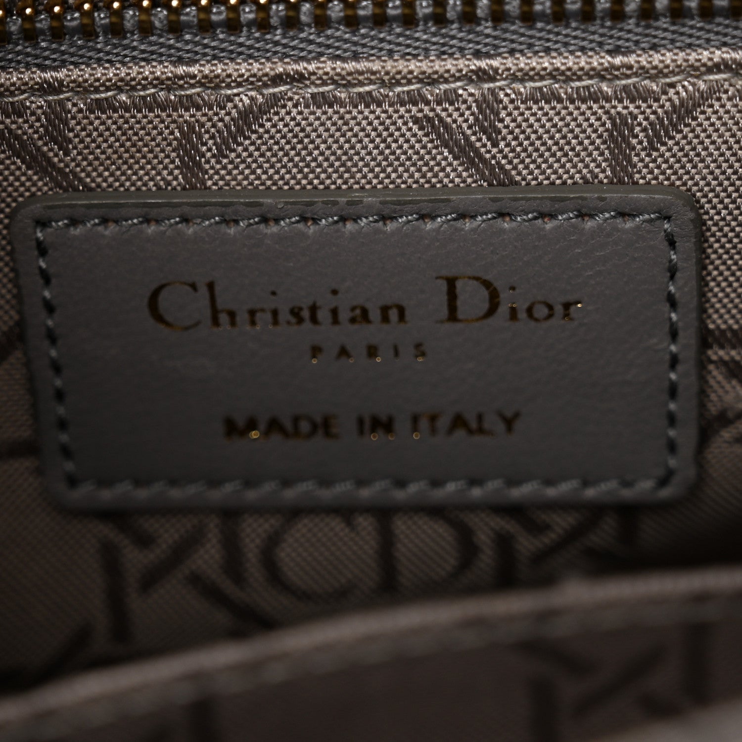 Lambskin Cannage Small Lucky Badges My Lady Dior Grey