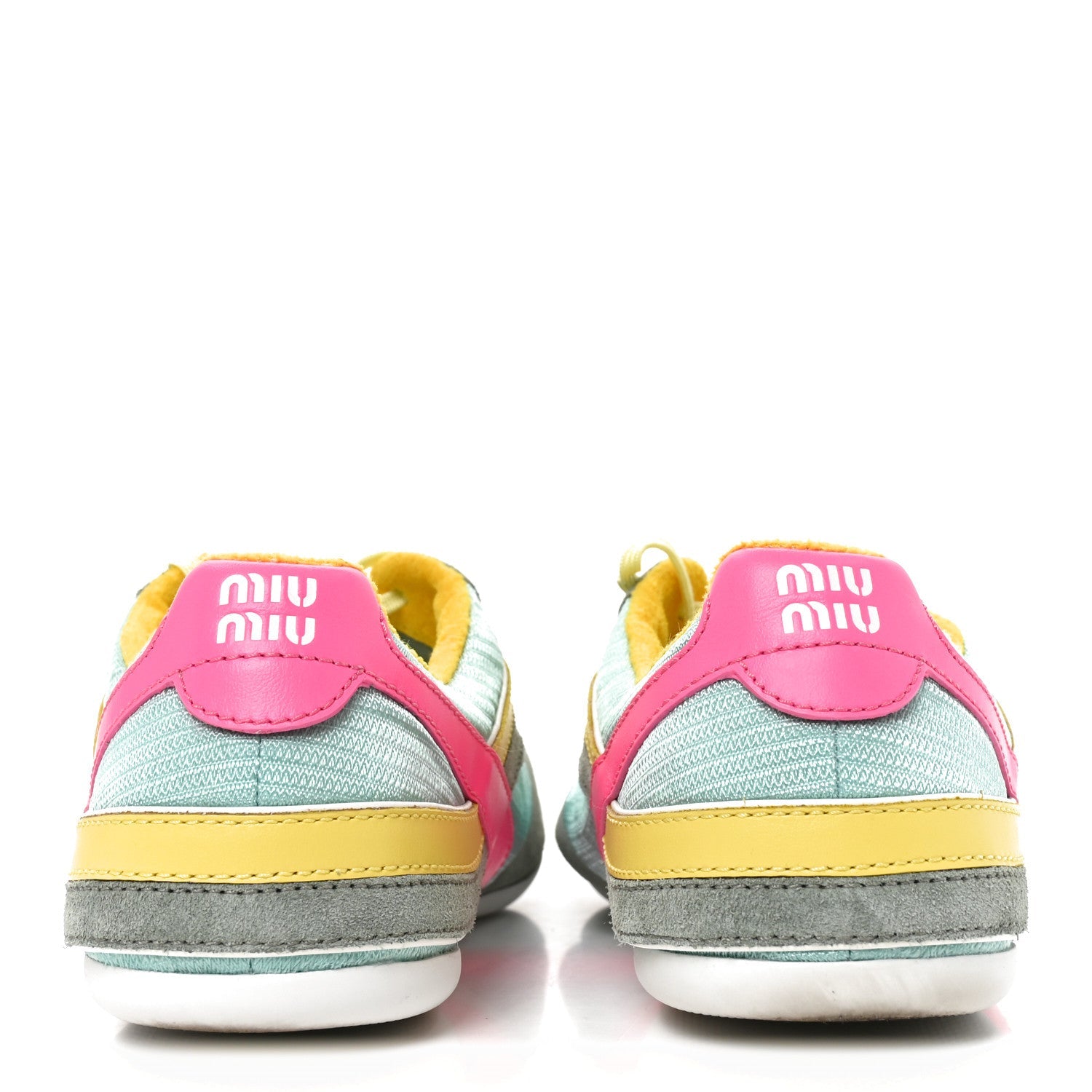 Technical Fabric Suede Gymnasium Sneakers 41 Anise Fuchsia