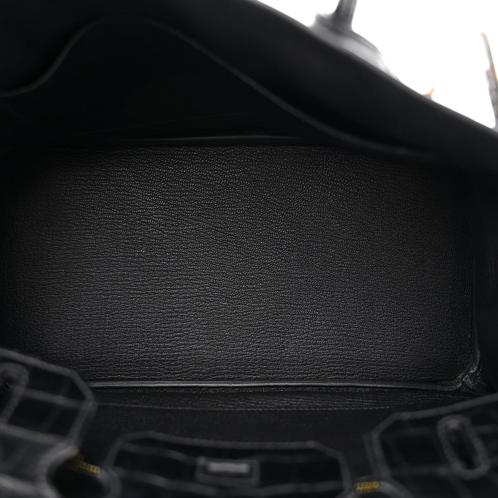 Togo Matte Alligator Birkin Touch 30 Black