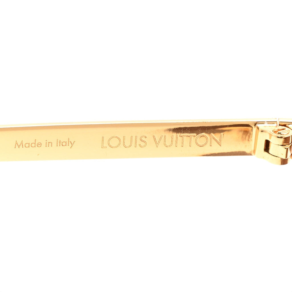 Metal LV Golden Mask Sunglasses Z1717U Gold