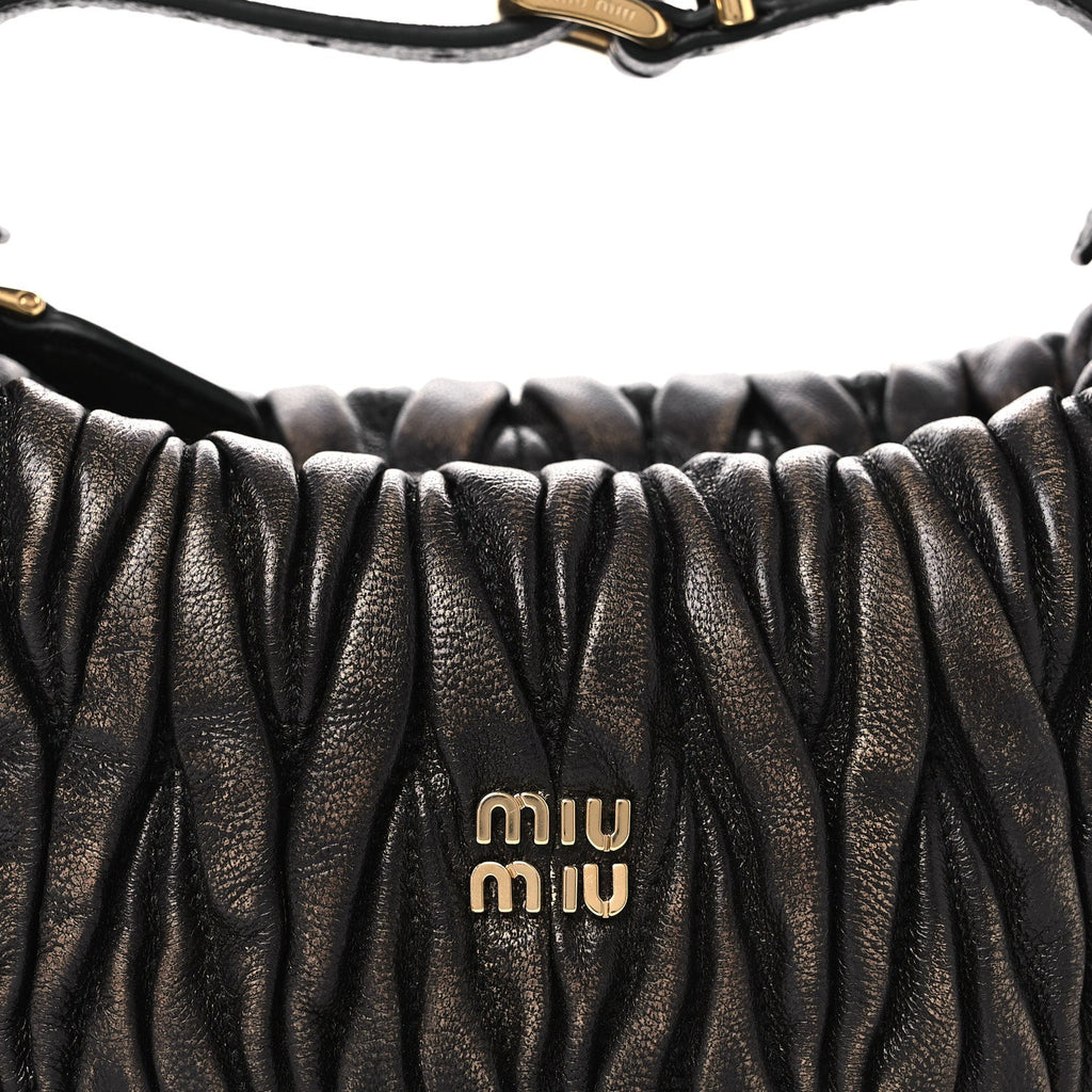Nappa Matelasse Pouch Sand Coffee