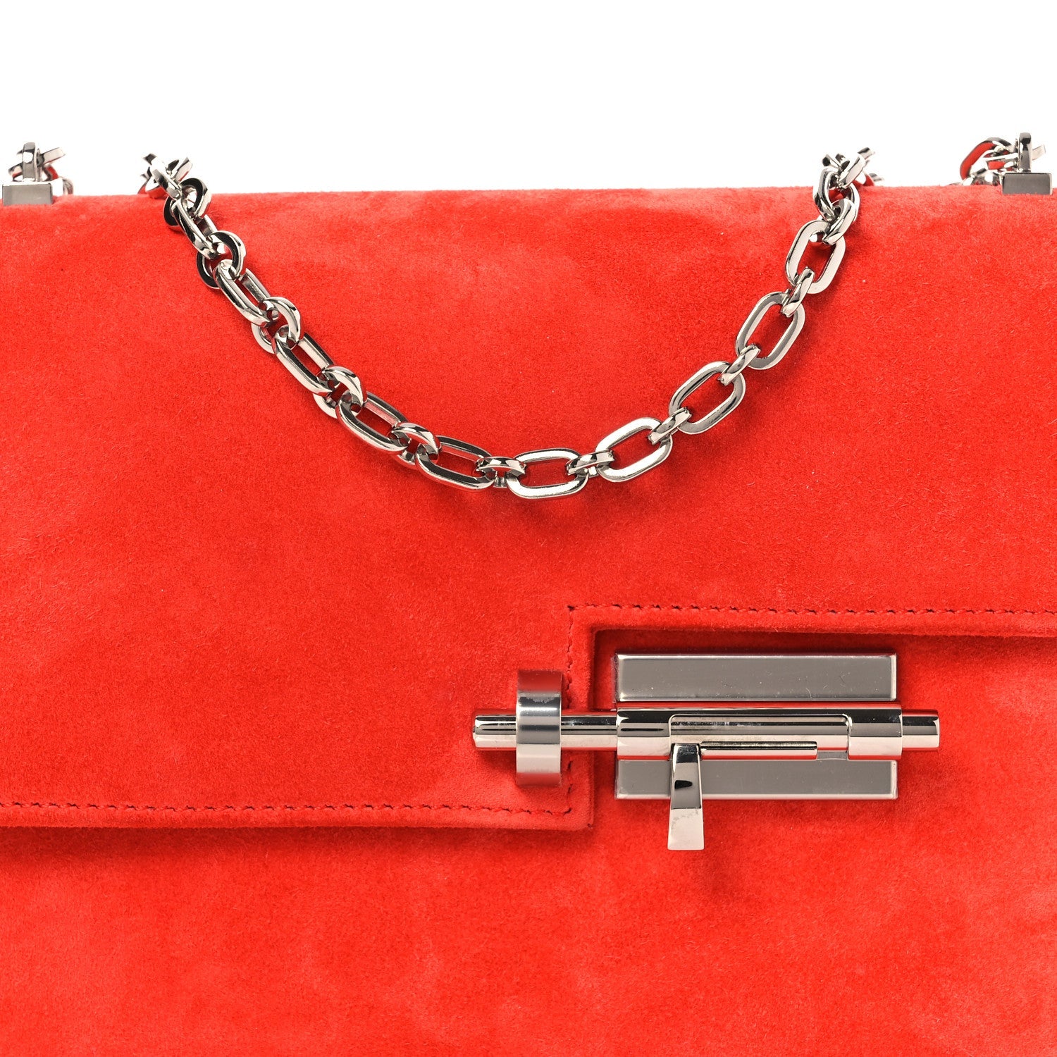 Veau Doblis Mini Verrou Chaine Bag Capucine
