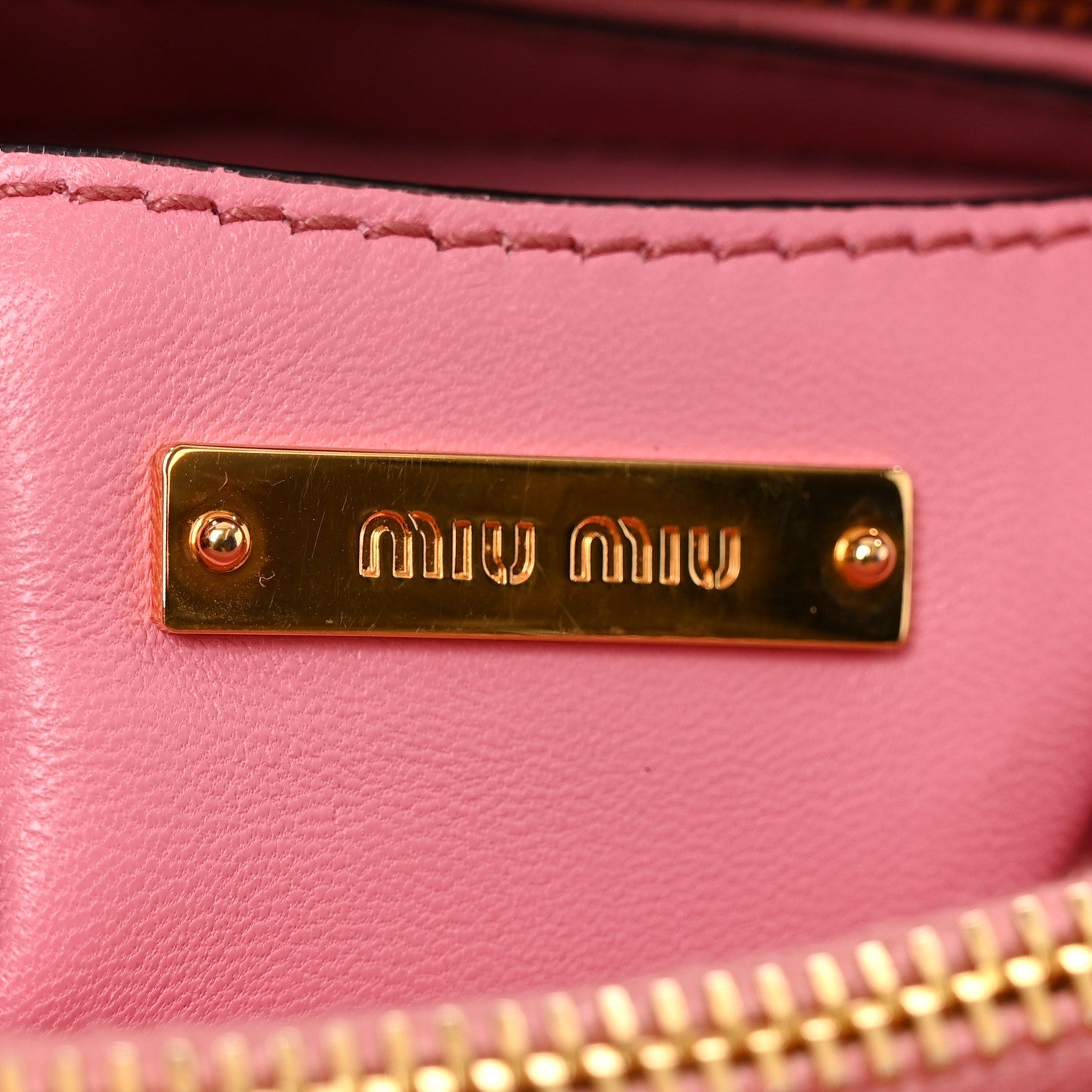 Nappa Padded Top Handle Bag Geranio