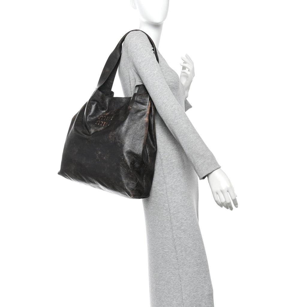 Soft Calf Hobo Bag Brown