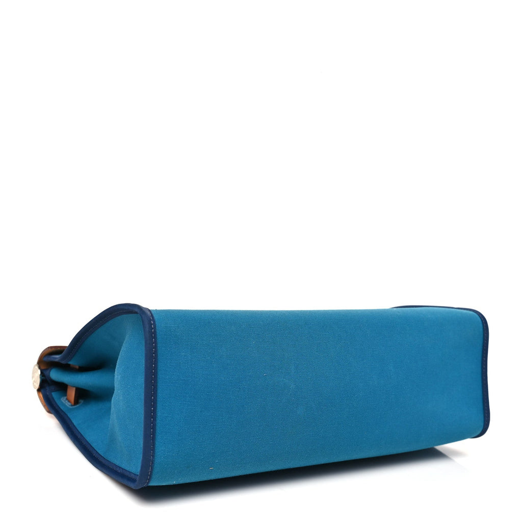 Toile Officier Vache Hunter Herbag Zip PM 31 Bleu Izmir Fauve
