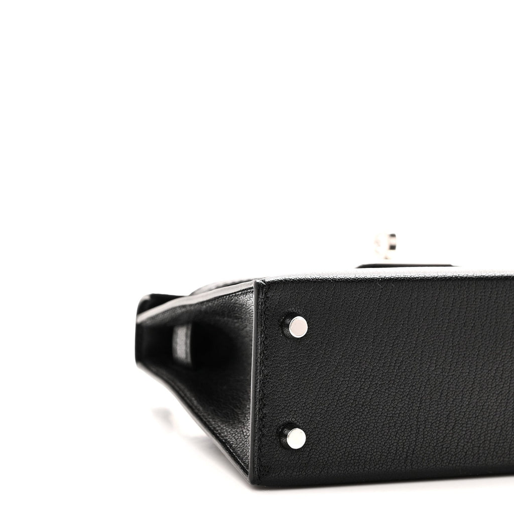 Chevre Chamkila Clou de Coeur Mini Kelly Sellier 20 Black