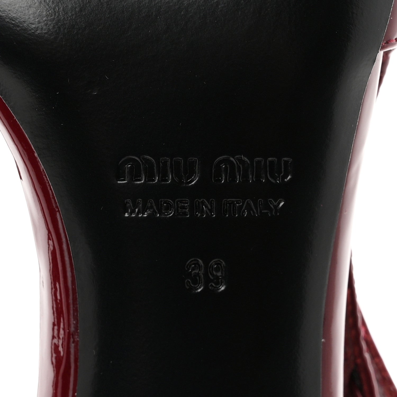 Vernice Buckle 55mm Slingback Pumps 39 Porpora