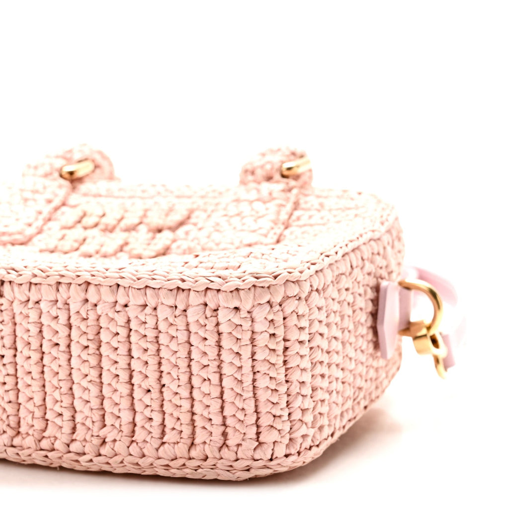 Crochet Calfskin S Narrow Arcadie Alabaster Pink