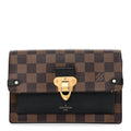 Damier Ebene Vavin Chain Wallet Black
