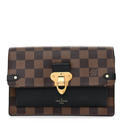 Damier Ebene Vavin Chain Wallet Black
