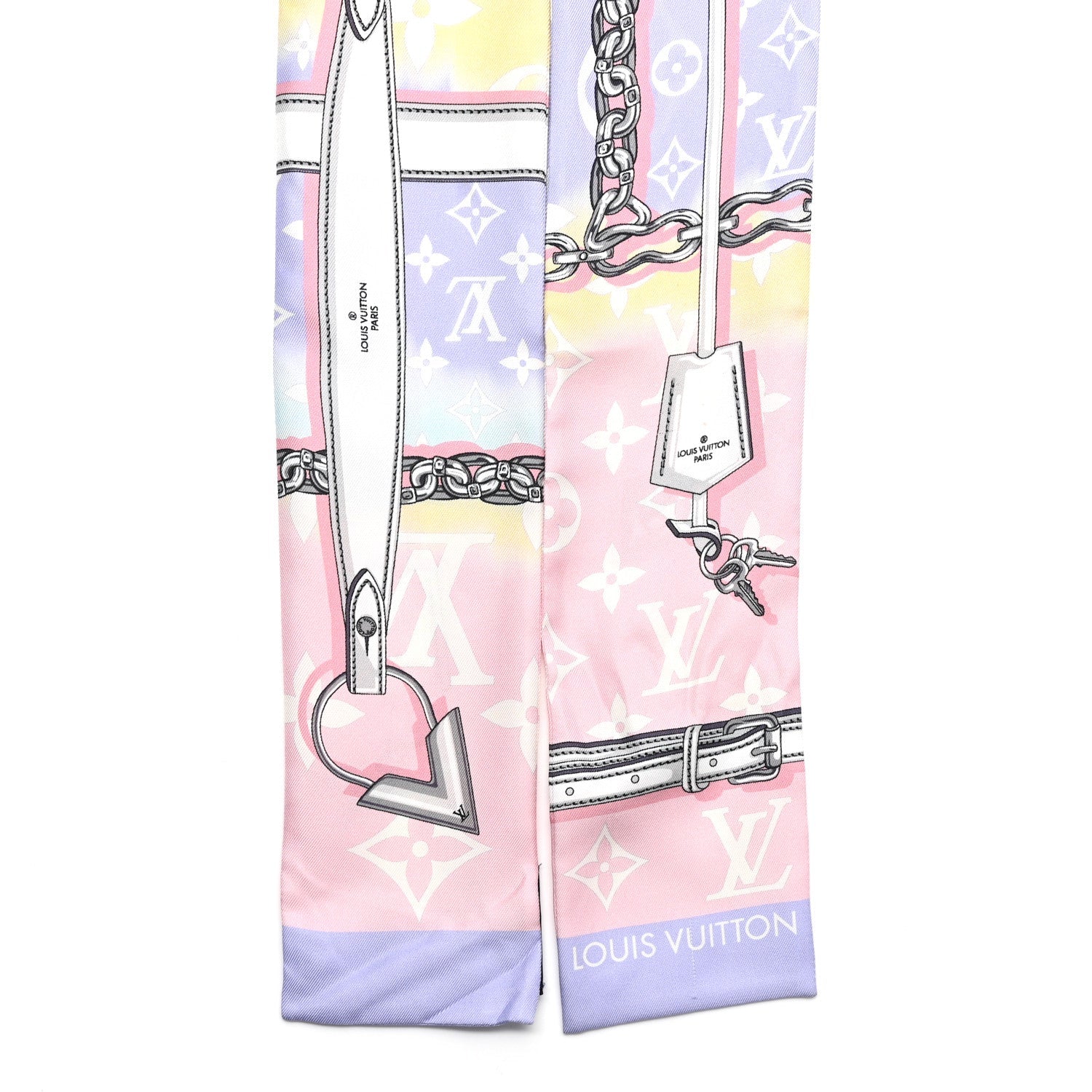 Silk Monogram Escale Confidential Bandeau Pink