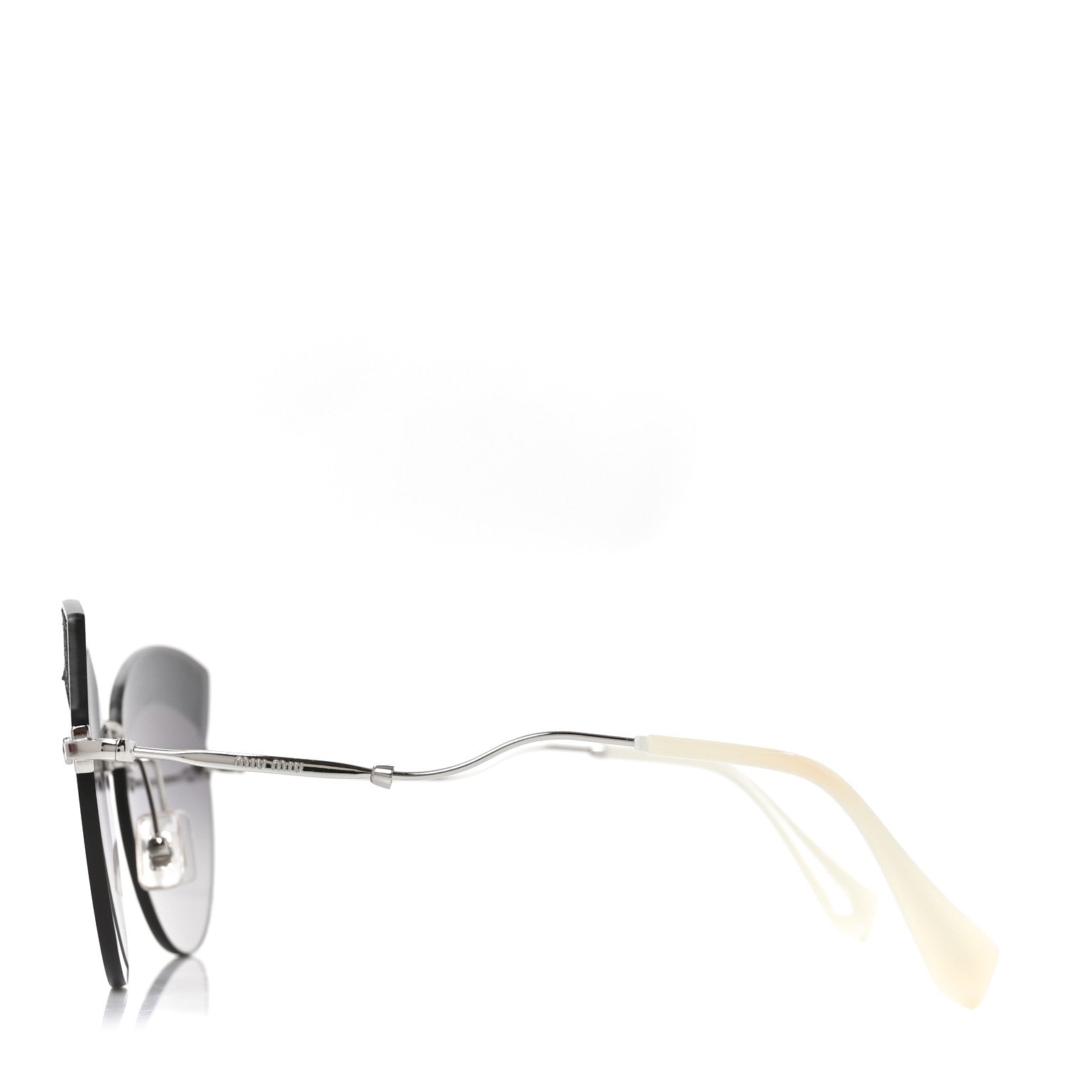 Acetate Glitter Cat Eye Sunglasses SMU58T Black