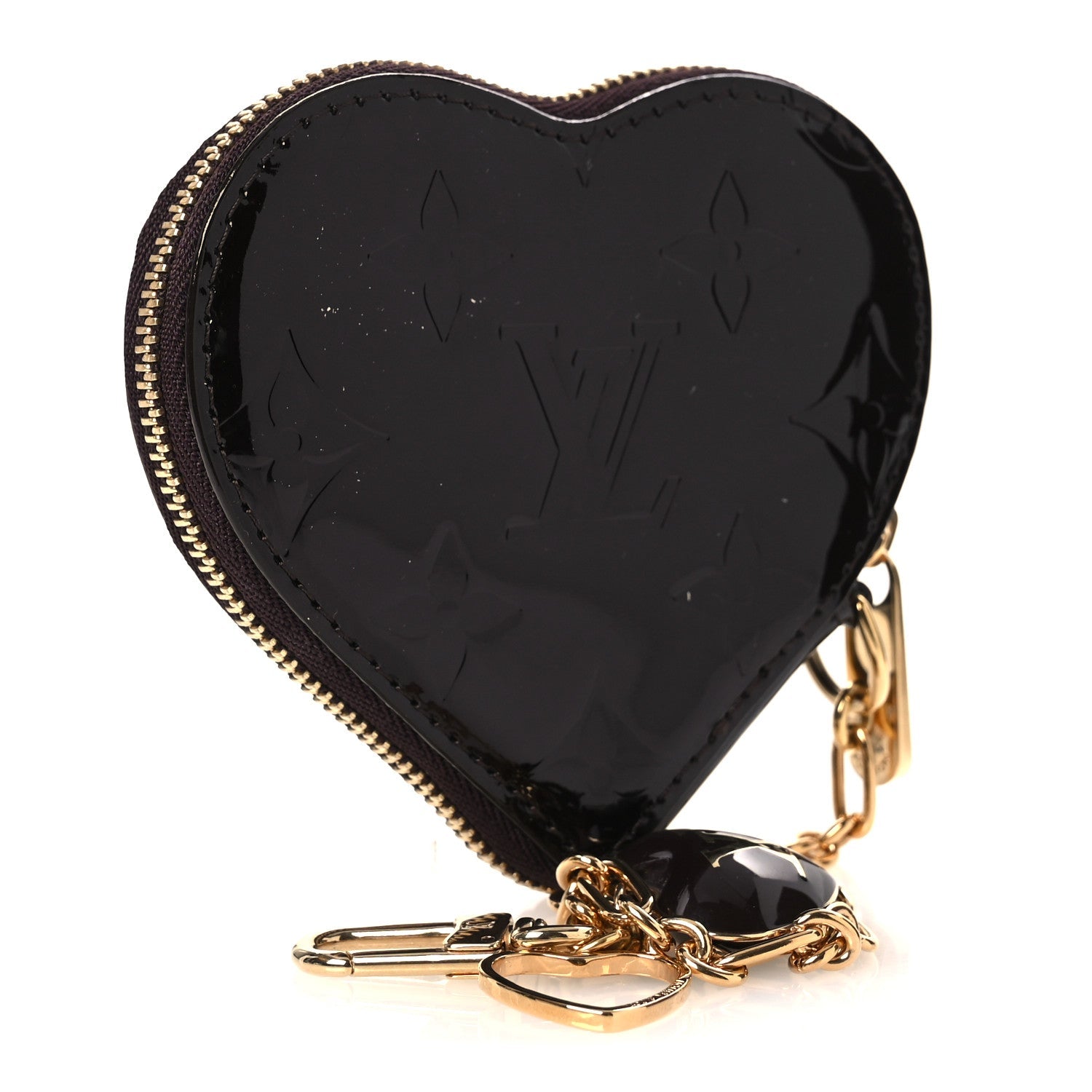 Vernis Coeur Heart Coin Purse Amarante