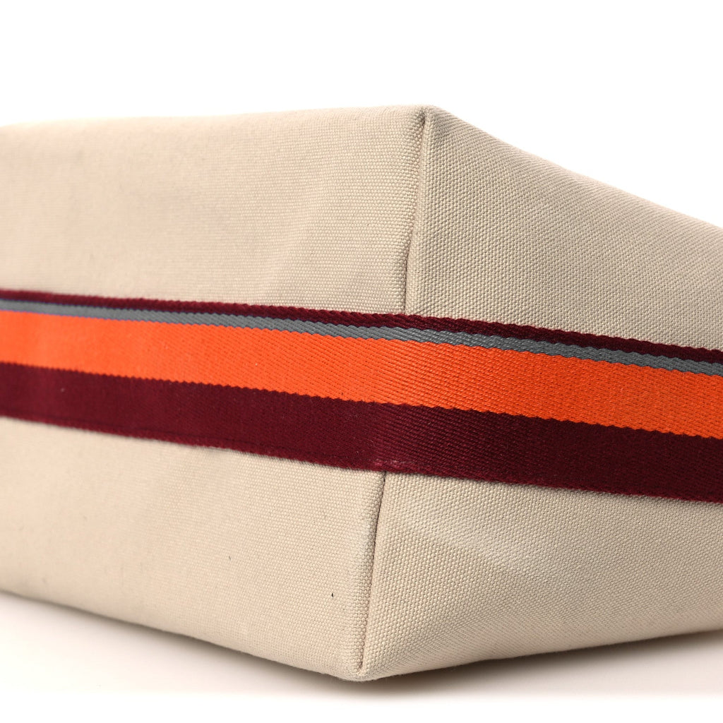 Cotton Canvas H Pavillon Large Bride-A-Brac Pouch Naturel