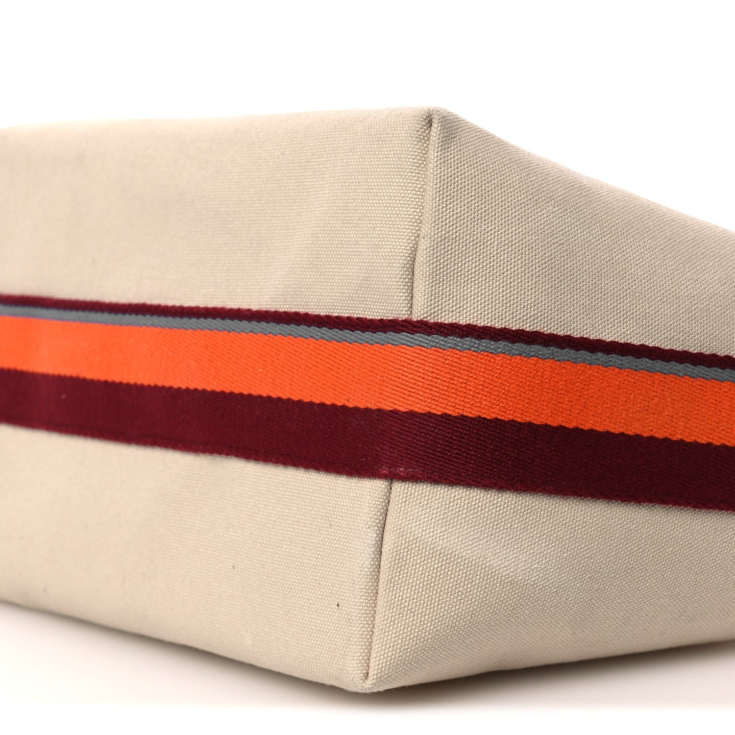 Cotton Canvas H Pavillon Large Bride-A-Brac Pouch Naturel