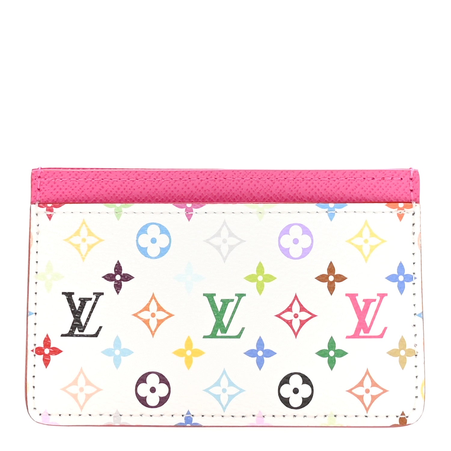 LV X TM Monogram Multicolor Card Holder Kawaii Pink