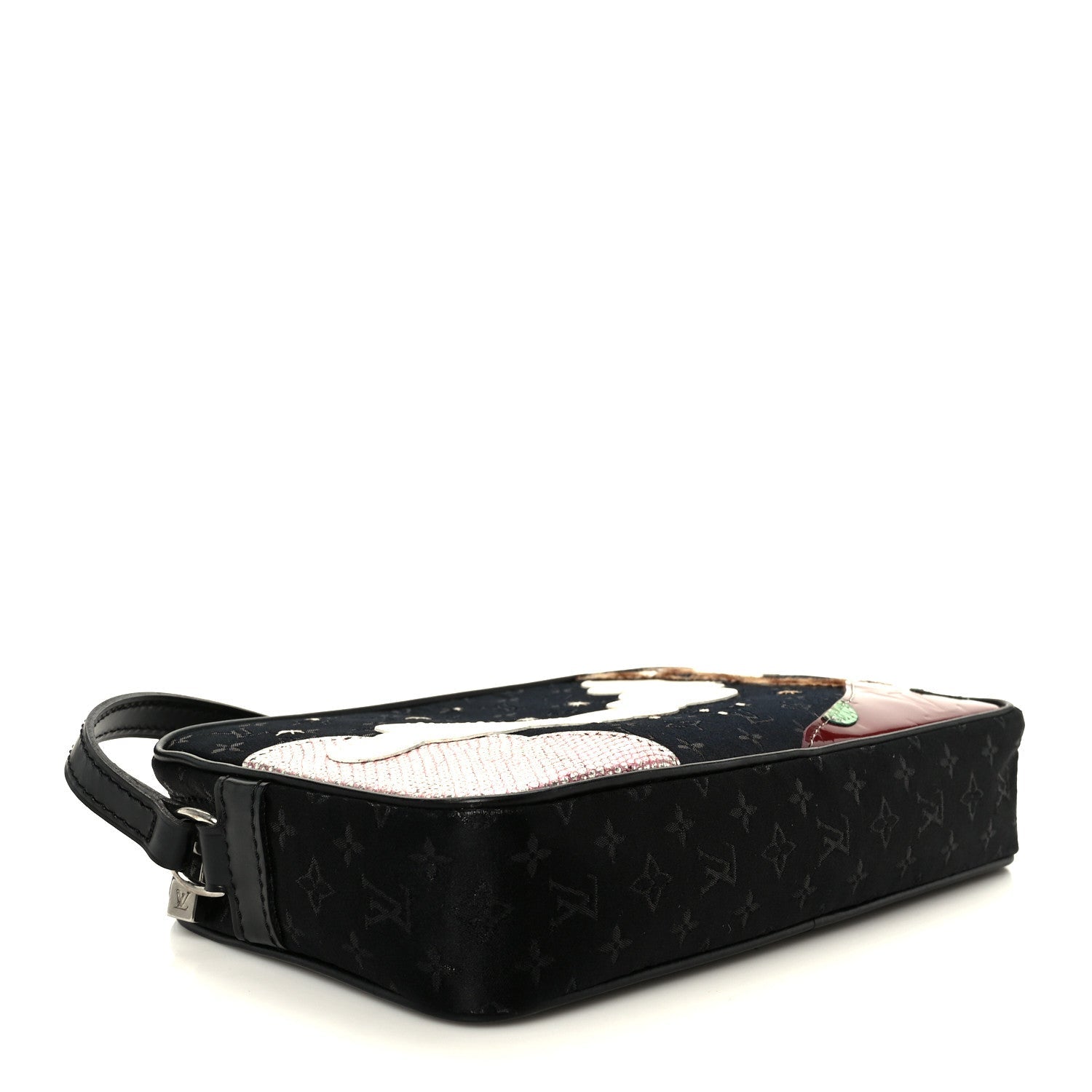 Satin Mini Monogram Conte De Fees Pochette Black