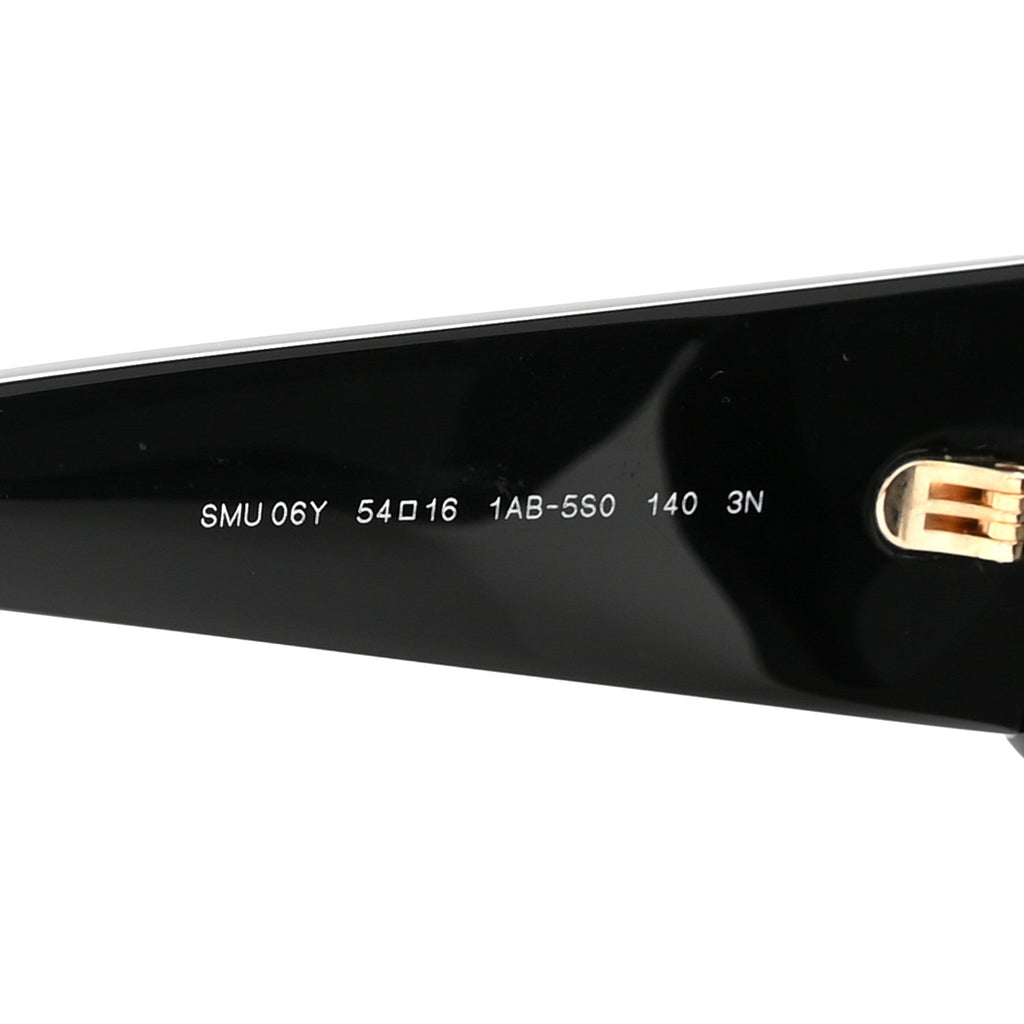 Acetate Cat Eye Sunglasses SMU 06Y Black Ardesia