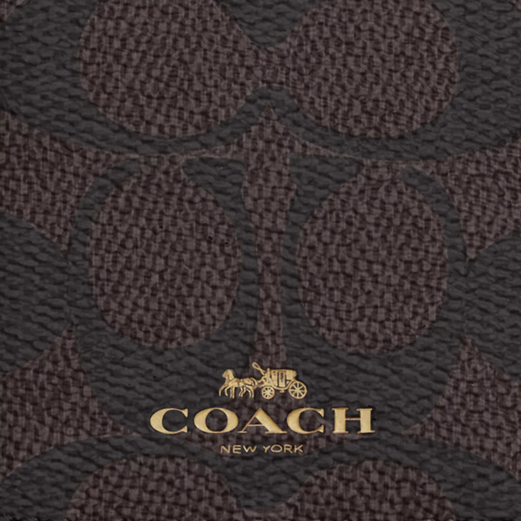 Coach Outlet Id Lanyard In Signaure Canvas