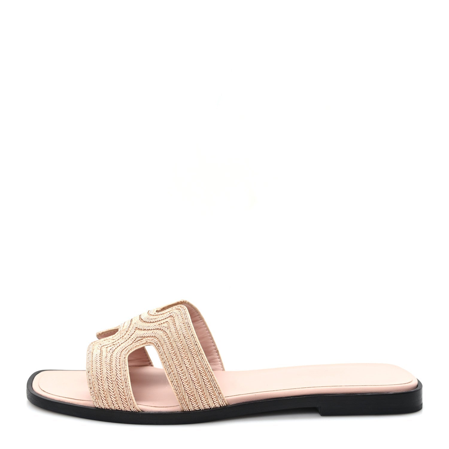 Calfskin Embroidered Oran Sandals 37 Beige