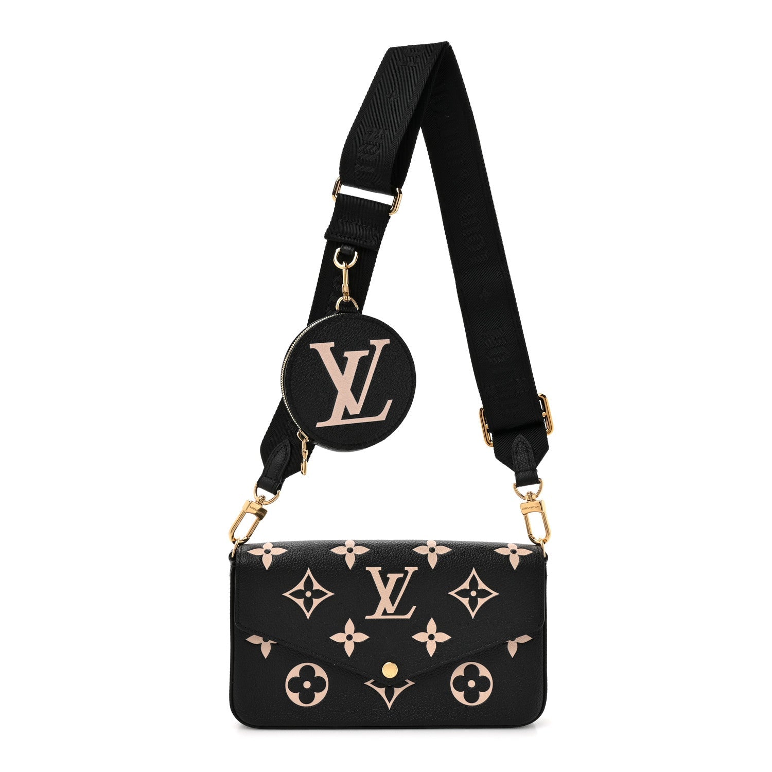 Empreinte Monogram Giant Felicie Pochette Black Beige