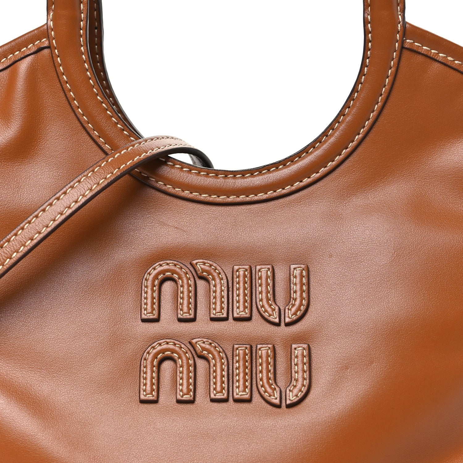 Soft Calf Softy Small Ivy Tote Bag Caramel