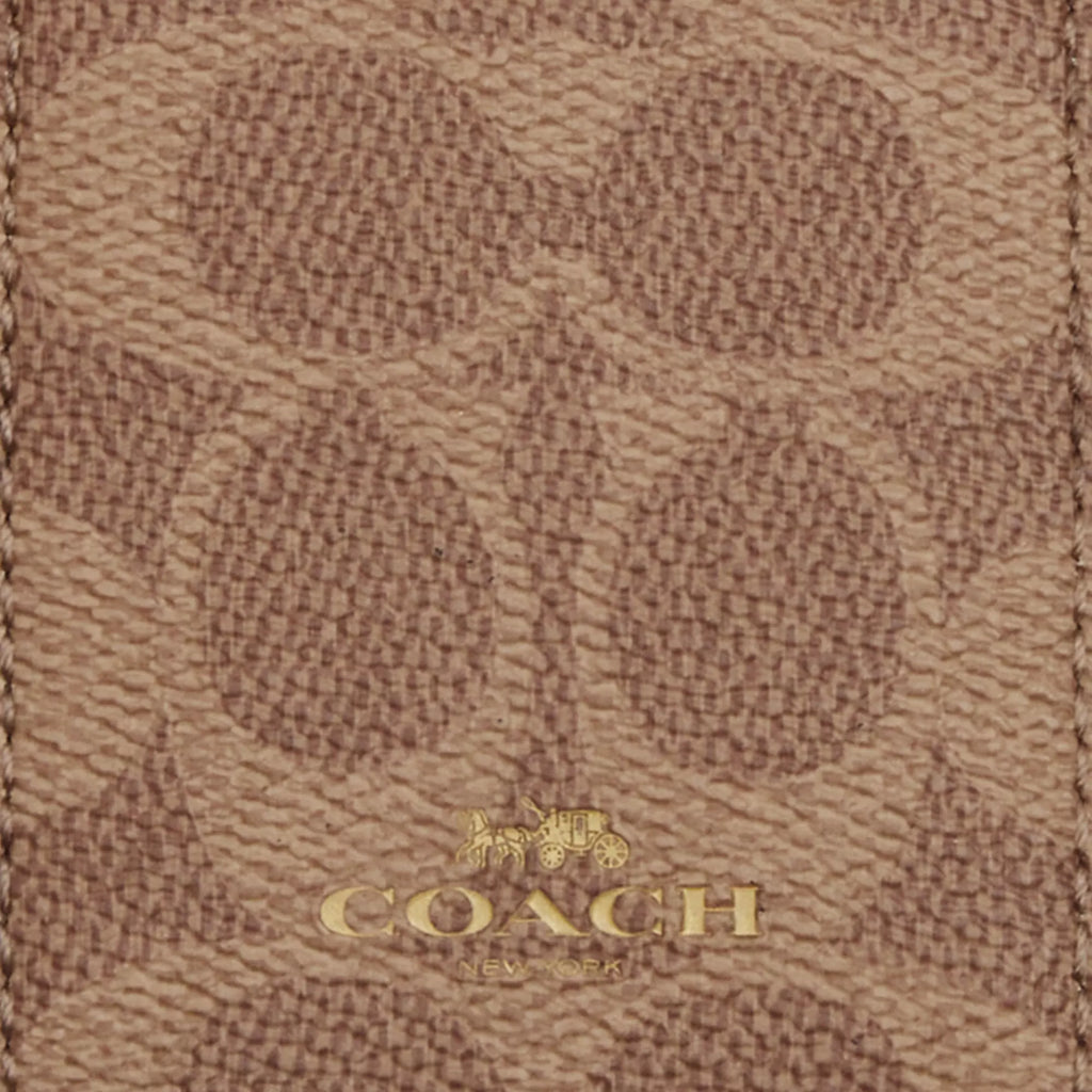 Coach Outlet Id Lanyard In Signaure Canvas