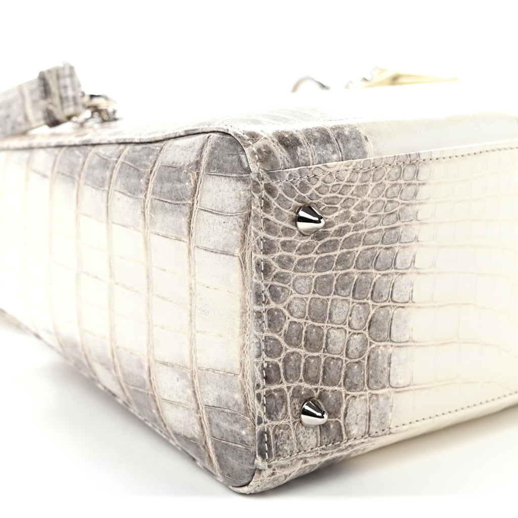 Niloticus Crocodile Himalaya Medium Lady Dior Latte