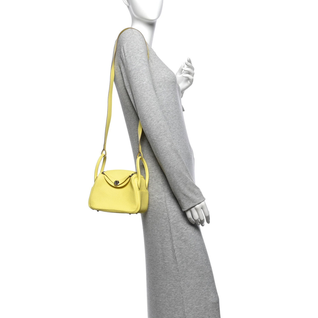 Taurillon Clemence Mini Lindy 20 Limoncello