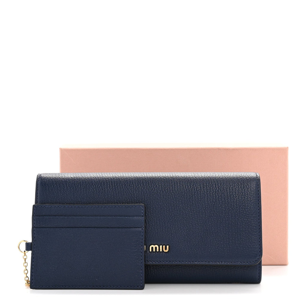 Madras Flap Wallet With Card Case Inchiostro