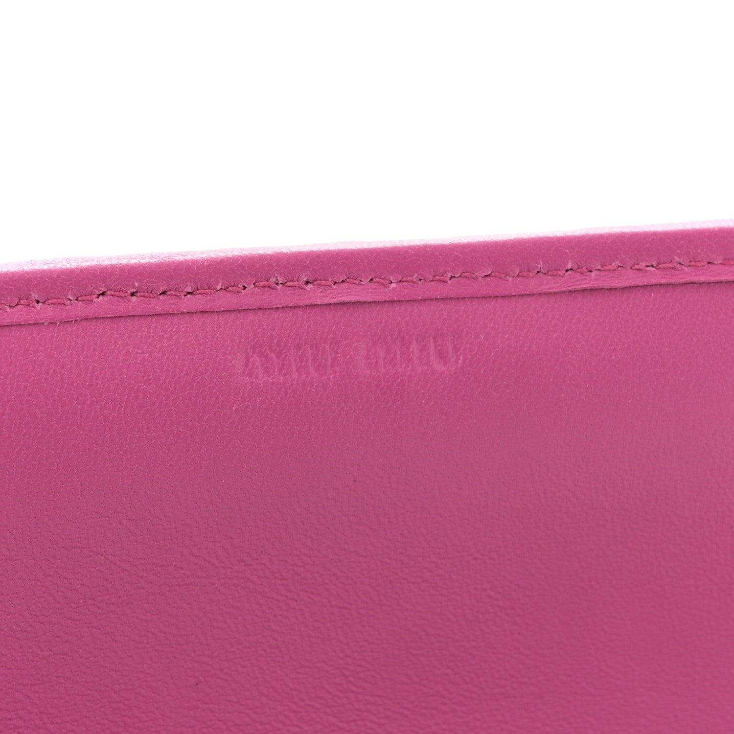 Nappa Matelasse Wallet On Chain Fuxia