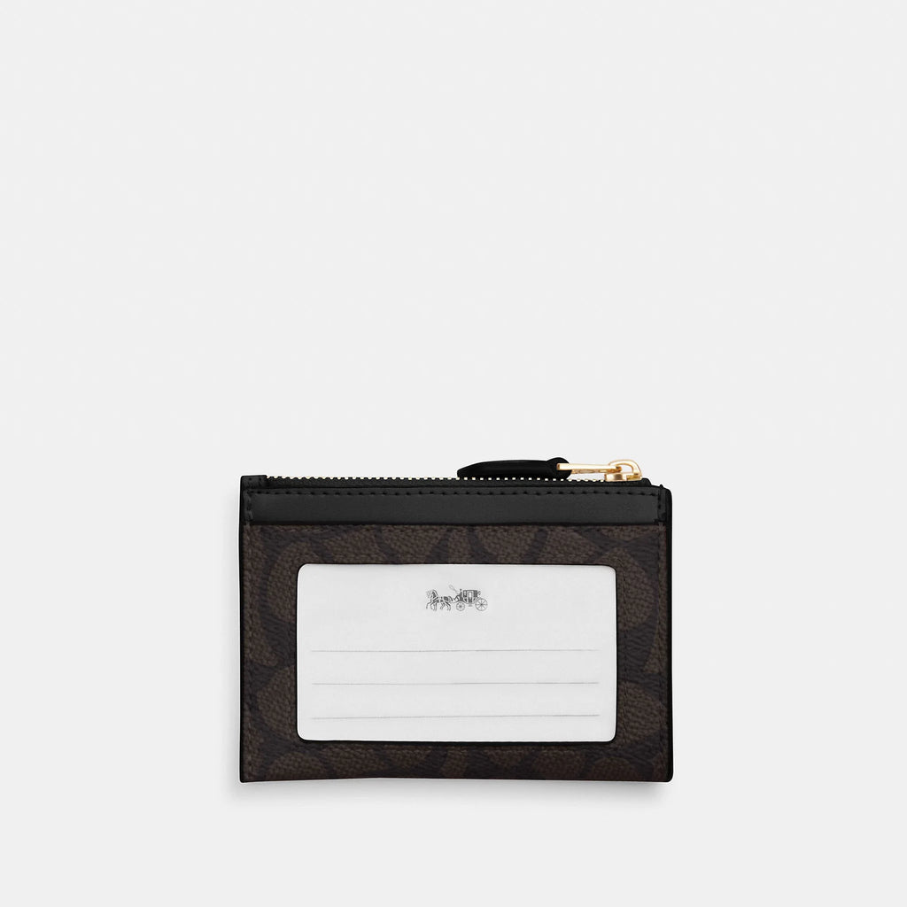 Coach Outlet Mini Skinny Id Case In Signature Canvas