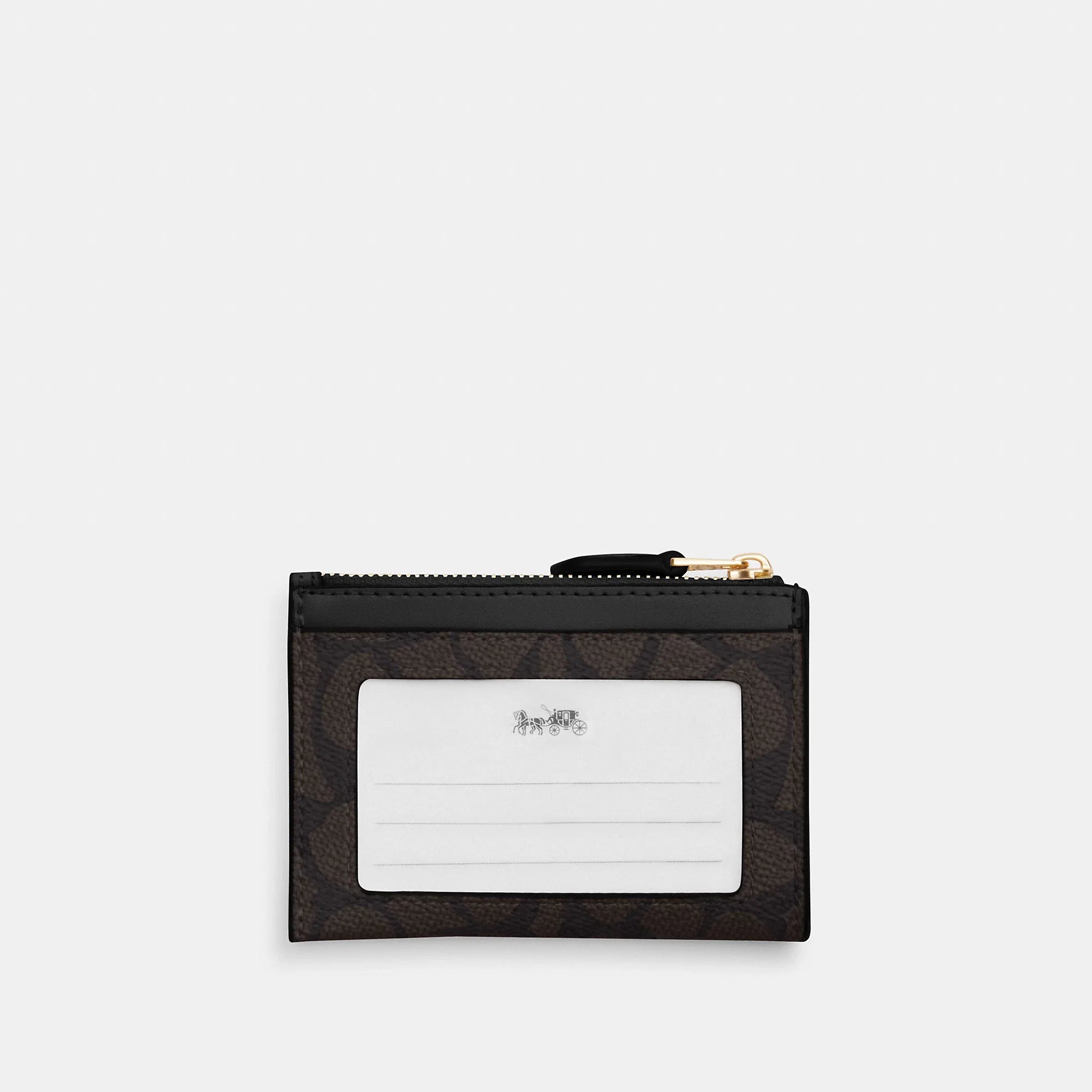 Coach Outlet Mini Skinny Id Case In Signature Canvas