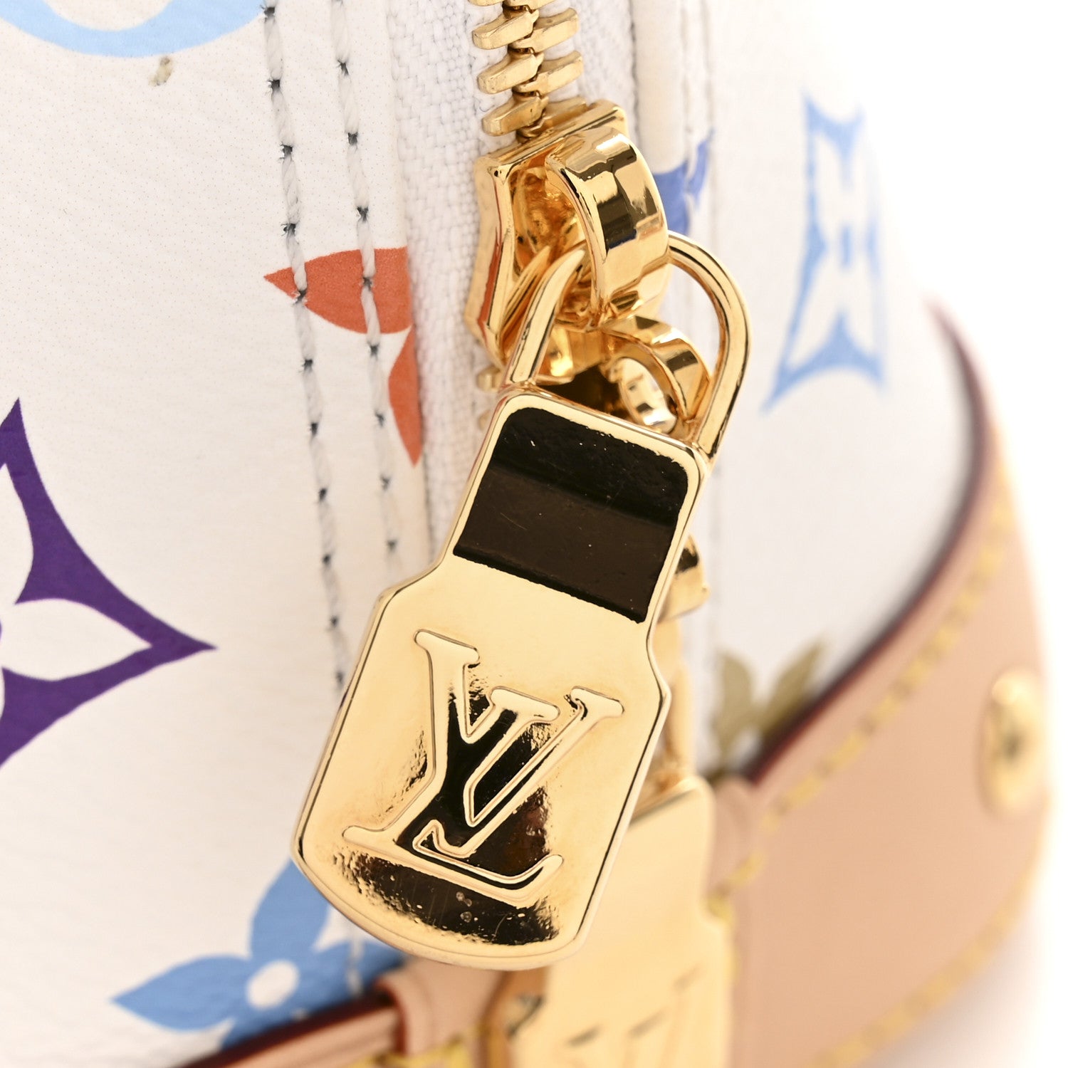 LV x TM Monogram Multicolor Alma BB White