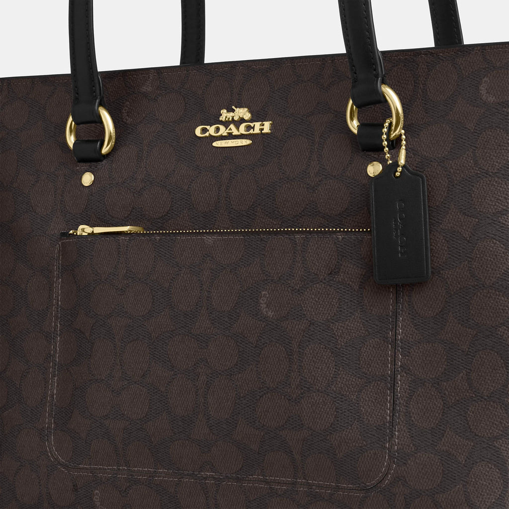 Coach Outlet Station Tote Bag In Signature Canvas
