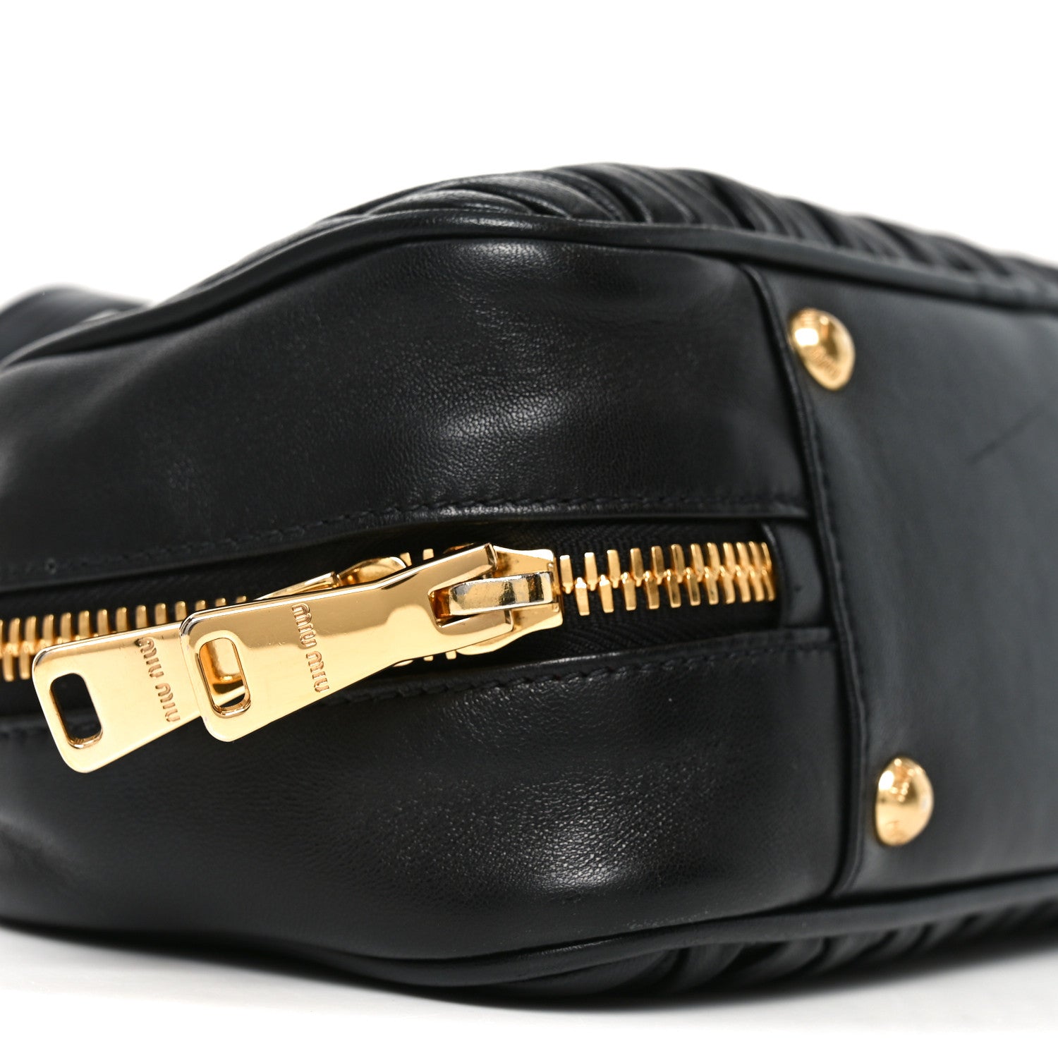 Nappa Matelasse Large Arcadie Top Handle Bag Black