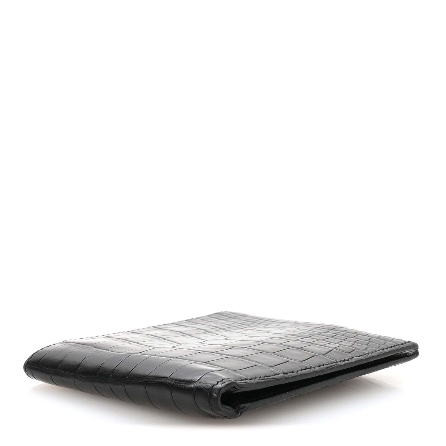 Matte Alligator MC2 Copernic Compact Wallet Black