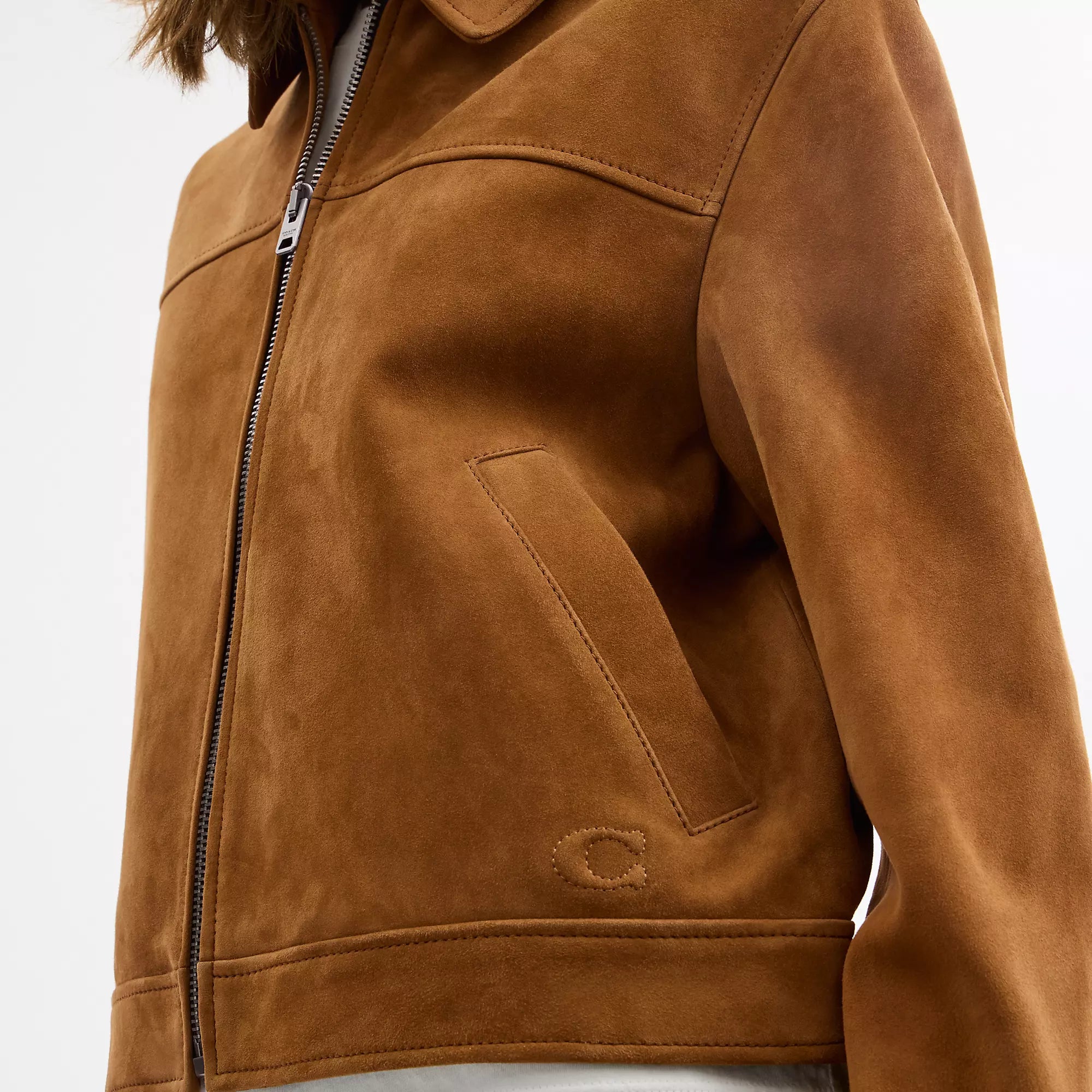 Coach Outlet Suede Jacket