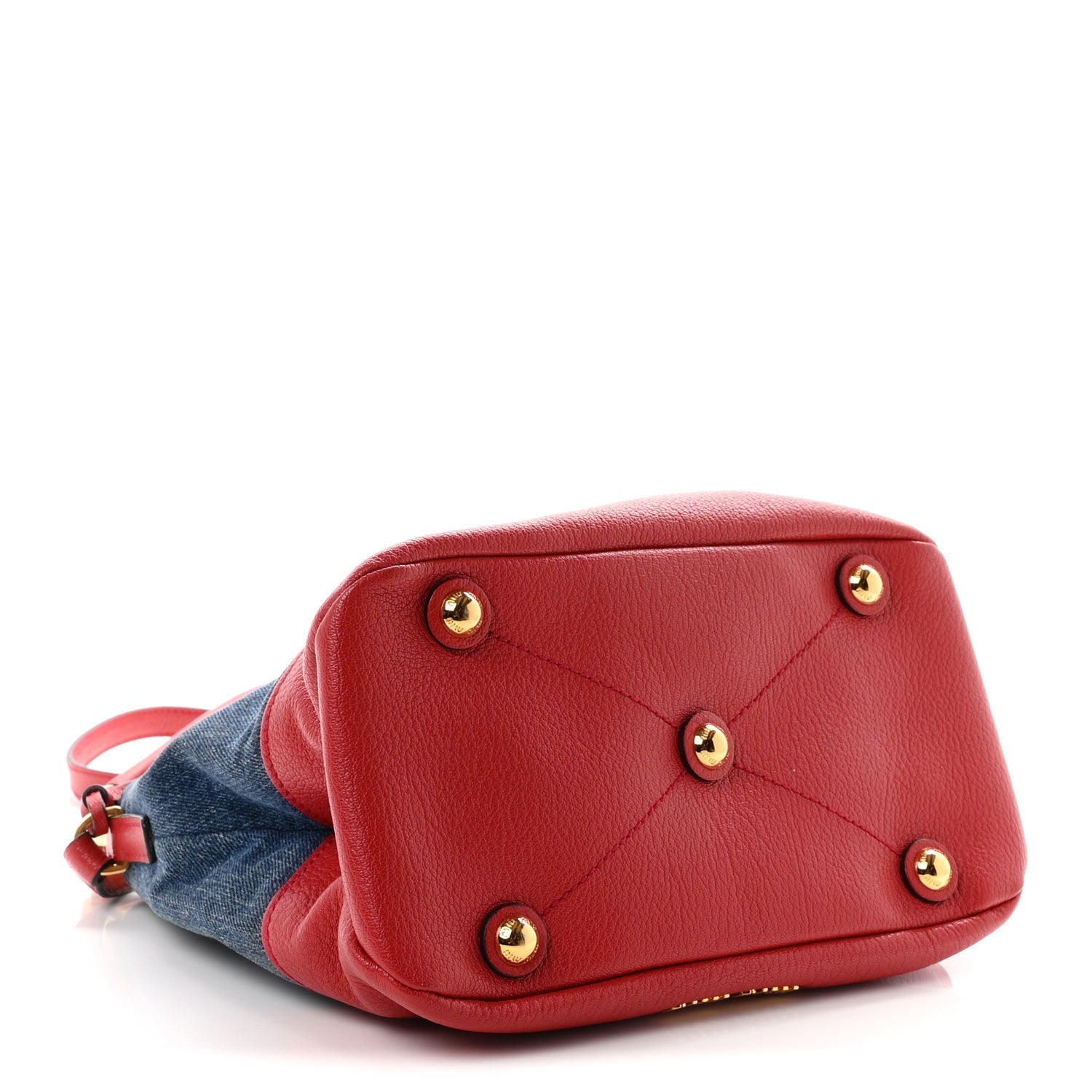 Denim Madras Hobo Bag Blue Fuoco