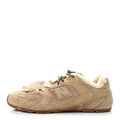 X NEW BALANCE Suede Shearling 530 SL Sneakers 37 Ecru