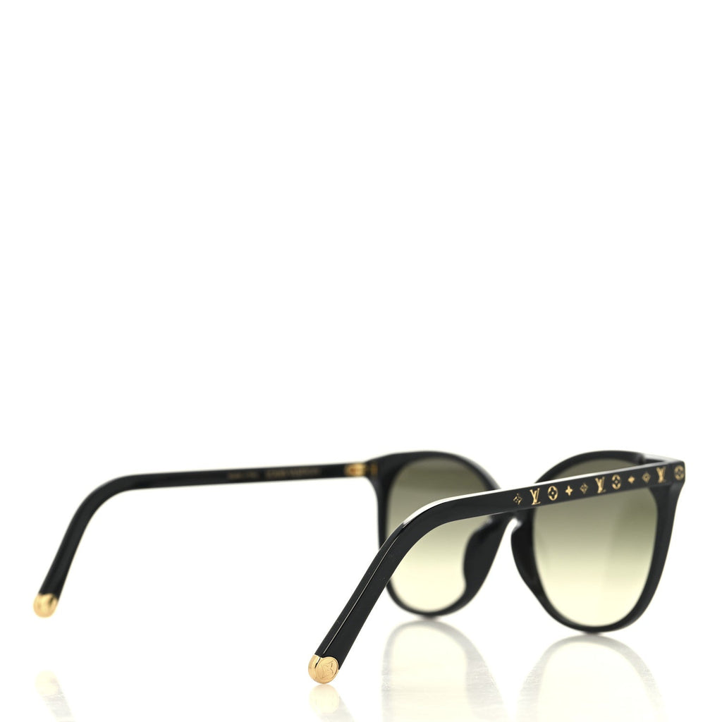 Acetate My Monogram Light Cat Eye Sunglasses Z1657E Black