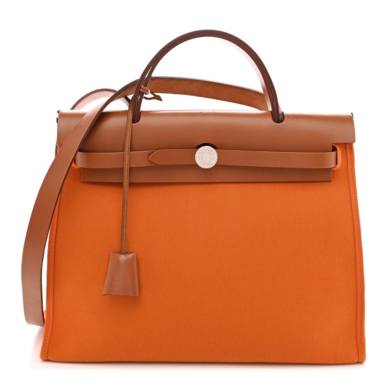 Vache Hunter Toile Herbag Zip 31 PM Orange Fauve