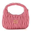 Nappa Matelasse Small Wander Hobo Pink