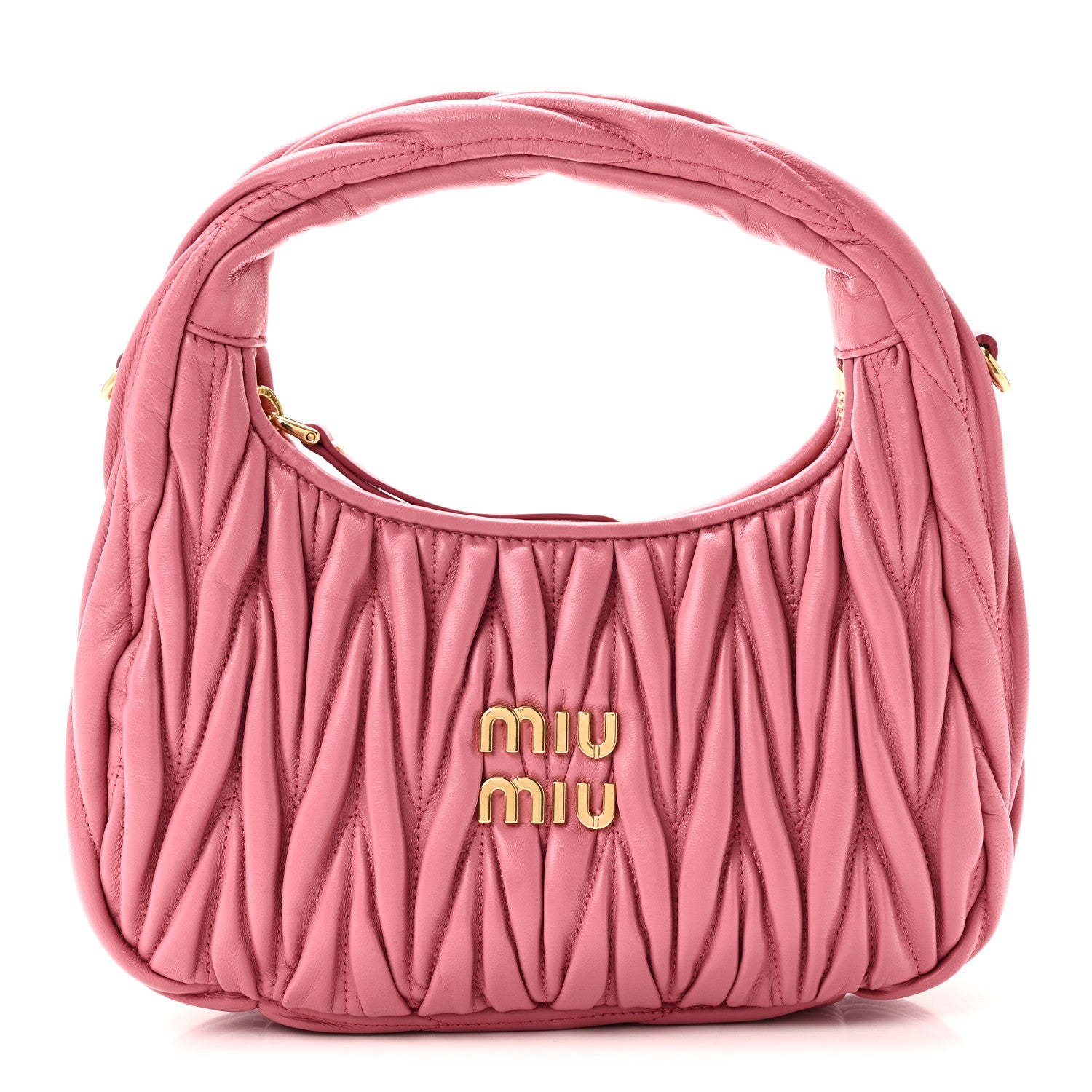 Nappa Matelasse Small Wander Hobo Pink