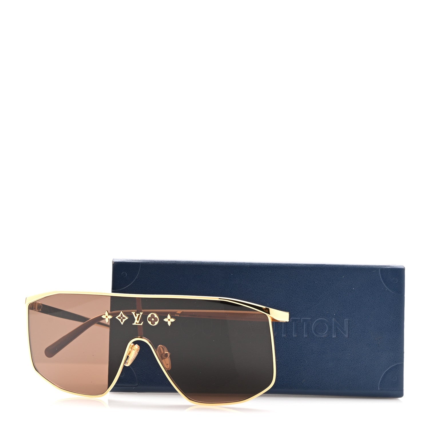 Metal LV Golden Mask Sunglasses Z1717U Gold