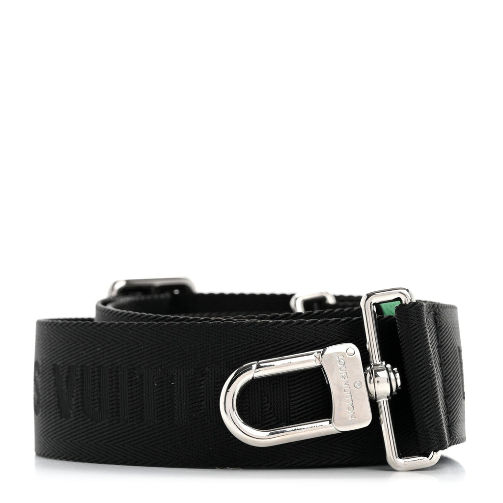 Nylon Alpha Messenger Strap Black Cactus Green
